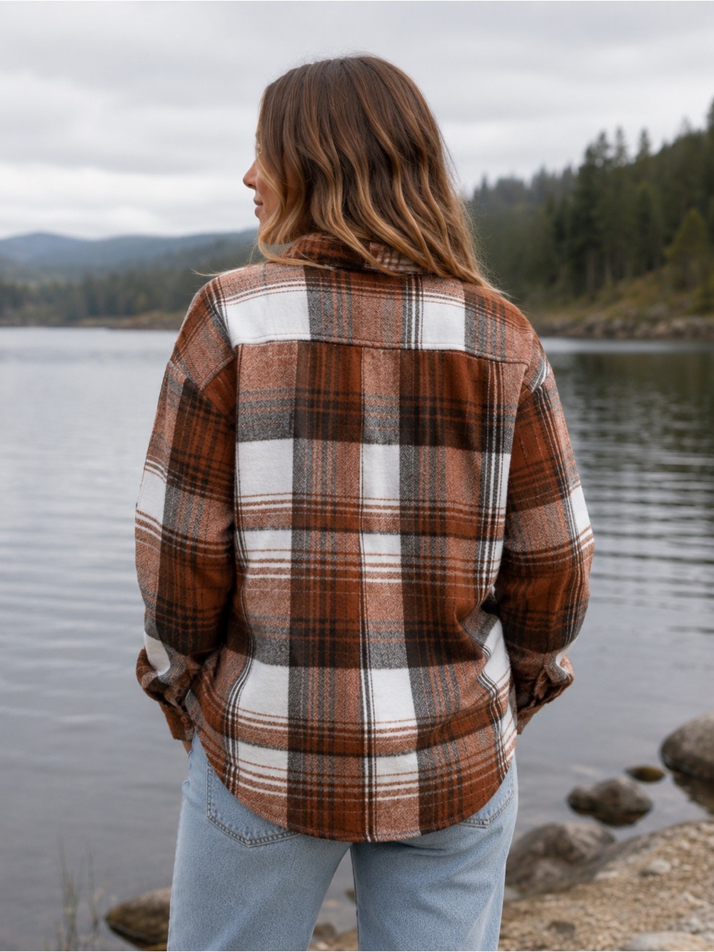 Plaid Flannel Jacket Size M - Picture 2 of 11